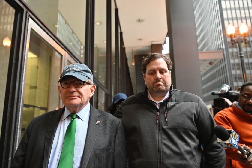 Madigan confidant Michael McClain leaves the Dirksen Federal Courthouse after being found guilty of bribery conspiracy