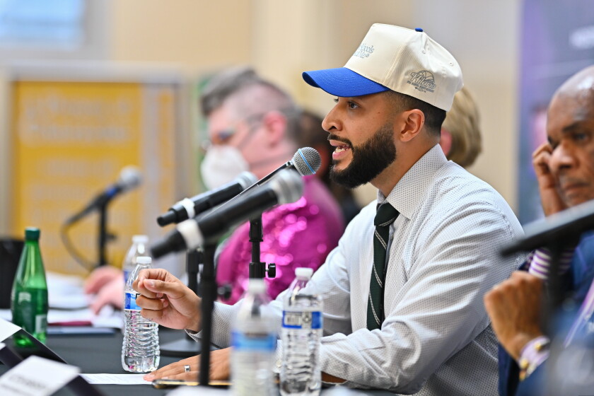 Hilario Dominguez is one of three candidates running to become the first elected school board president in Chicago. He’s had to contend with the resurfacing of 2017 allegations against him.