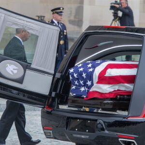 The casket of Senator John McCain arrives at the Washington National Cathedral for the funeral service for the late Senator John McCain, September 1, 2018 in Washington, DC. | Getty Images