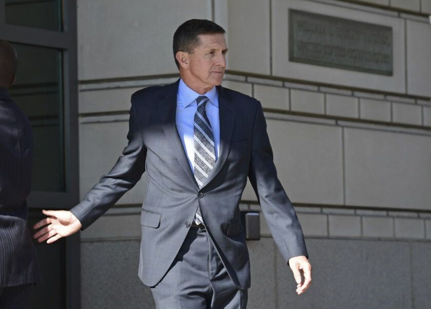 Former Trump national security adviser Michael Flynn leaves federal court in Washington on Dec. 1, 2017. | Susan Walsh/AP photo