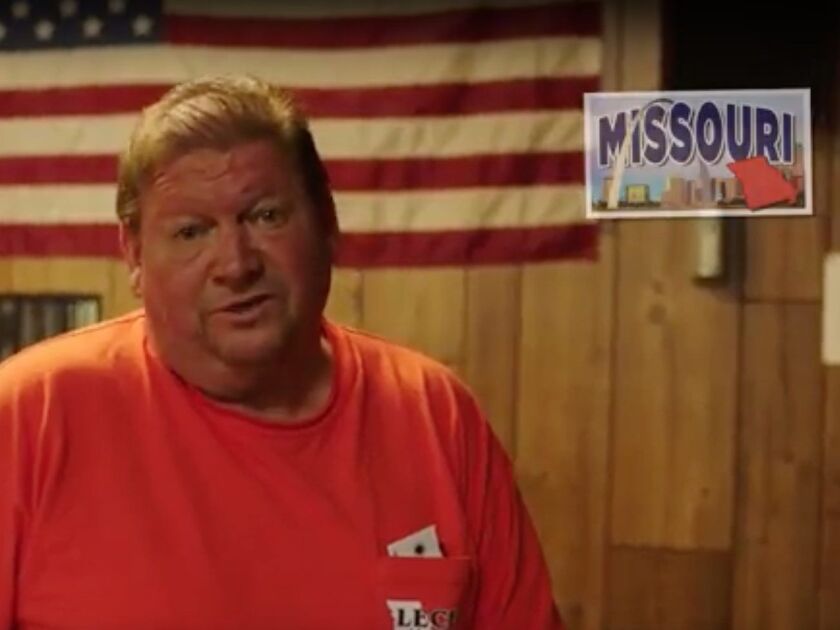 J.B. Pritzker ad featuring Midwesterners sarcastically thanking Gov. Bruce Rauner for creating jobs in their states. Screen image.