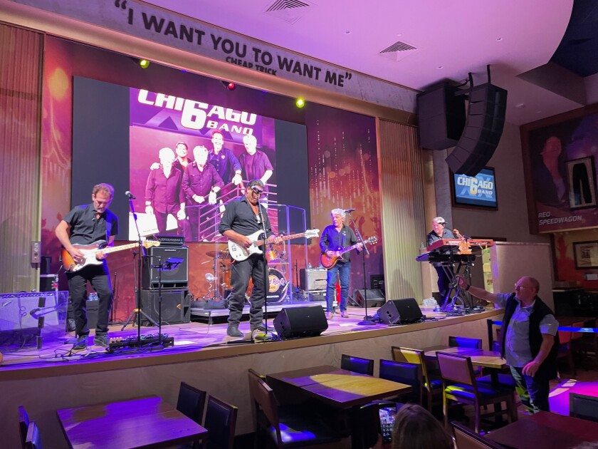 Dan Hampton and the Chicago 6 perform at the Hard Rock Casino in Rockford on Feb. 5, 2026.