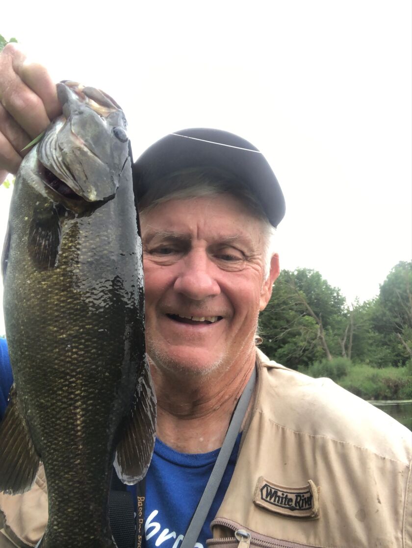 George Peters with a Kankakee River bounty. Provided photo