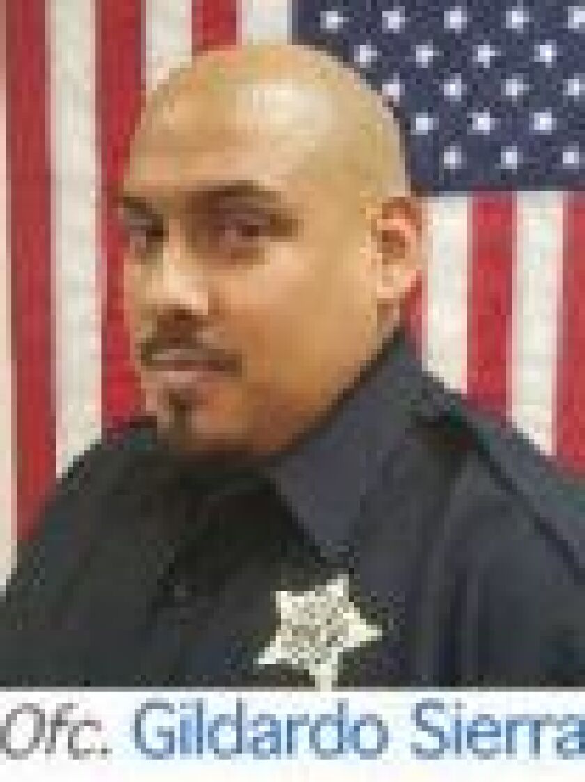 Gildardo Sierra when he was with the Chicago Heights Park District police department.