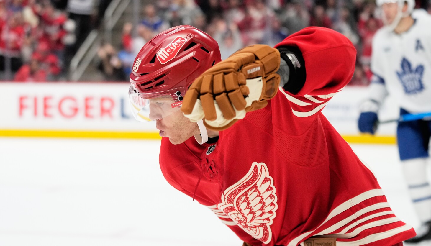 Patrick Kane feels like he belongs in Detroit now, even though Blackhawks' progress has impressed him