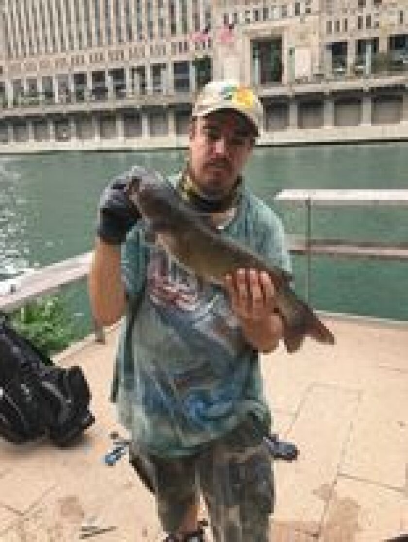 Jeffrey Williams with his PB channel catfish. Provided photo