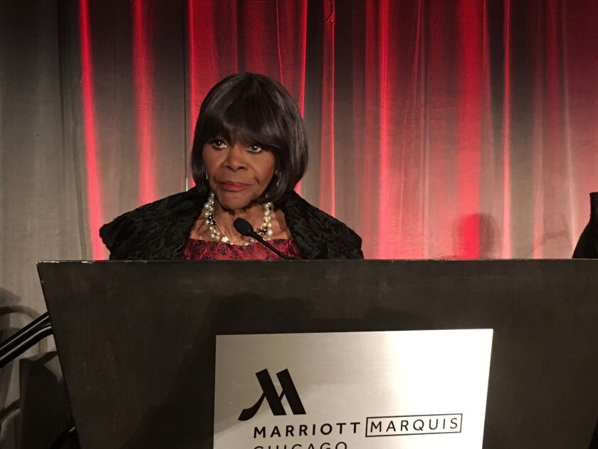 Actress Cicely Tyson was honored for her contribution to Black history and culture by the DuSable Museum of African American History on Oct. 12, 2018 at the Near South Side Marriott Marquis. It was one of her last visits to Chicago.