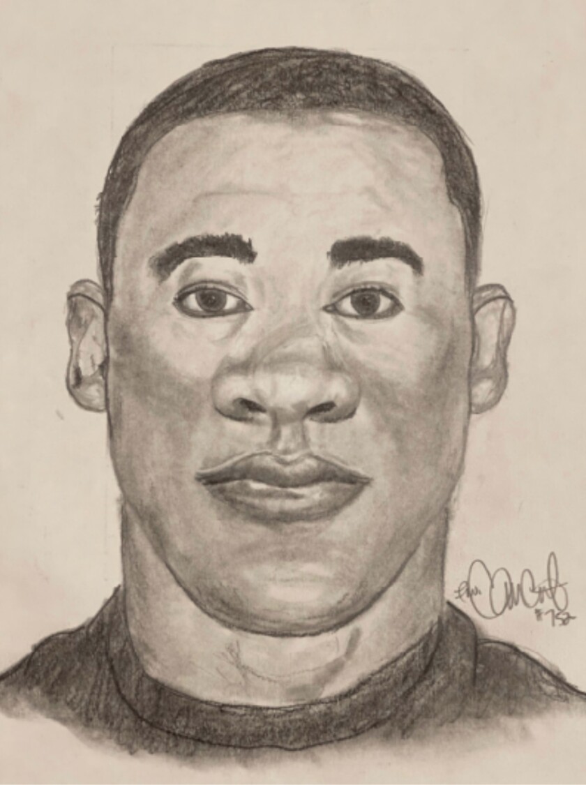 A drawing of a man who allegedly sexually assaulted a child July 22, 2021, in Roseland.