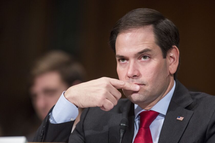 Sen. Marco Rubio, R-Fla. had some tough questions for Rex Tillerson at a Senate confirmation hearing, but on Monday said he would vote for President Donald Trump’s nominee to be secretary of State despite reservations about the former Exxon Mobil CEO. | Z