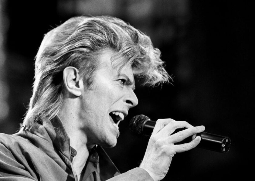 David Bowie, pictured in 1987. | File Photo