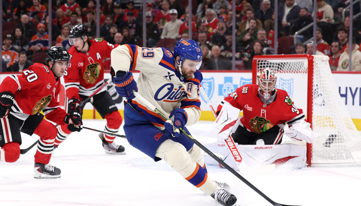 Blackhawks fall to Oilers after stomach bug knocks out Connor Bedard Blackhawks fall to Oilers after stomach bug knocks out Connor Bedard