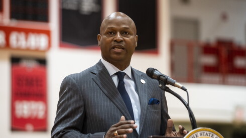 Illinois House Speaker Emanuel "Chris" Welch, a Hillside Democrat, shown in 2021 shortly after he was elevated to the powerful post.