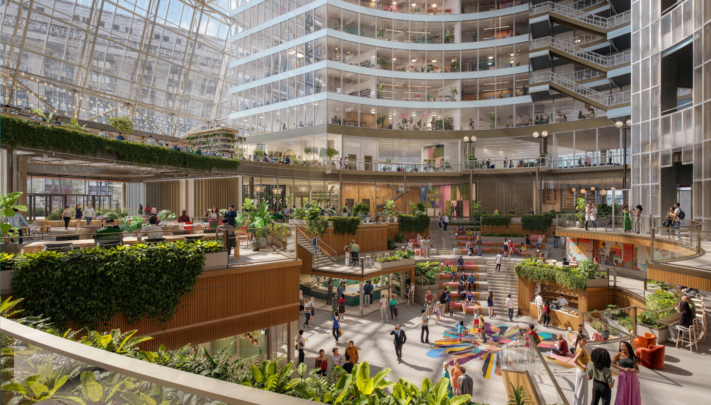 New Google rendering gives an early glimpse of former Thompson Center atrium’s future New Google rendering gives an early glimpse of former Thompson Center atrium’s future