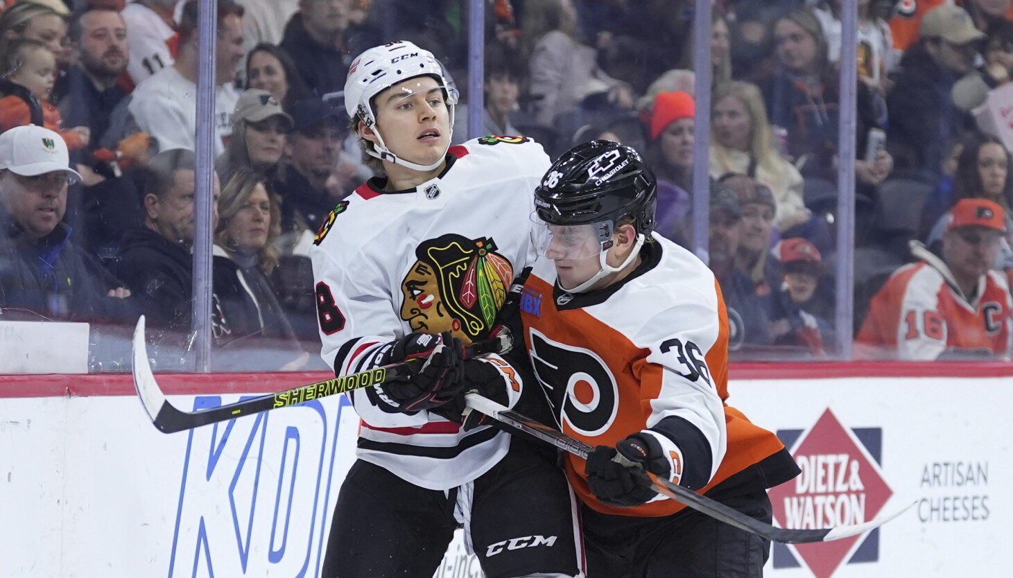 Connor Bedard stymied again as Blackhawks blow lead, lose to Flyers Connor Bedard stymied again as Blackhawks blow lead, lose to Flyers