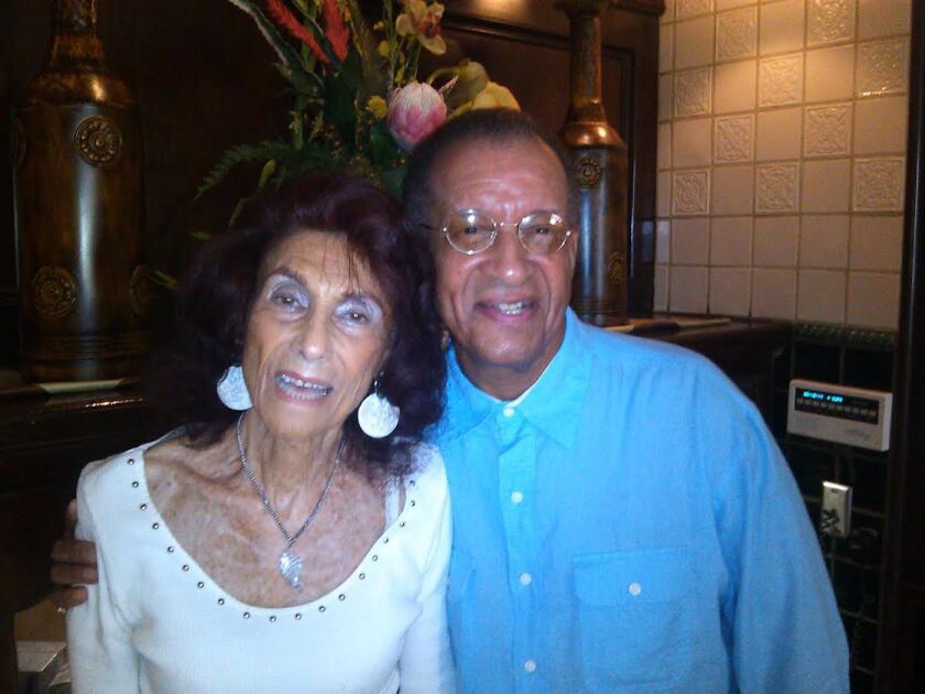 Zelda Sands and singer Mel Carter, whose career she managed for decades.