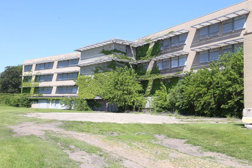The Singer Pavilion — the last remaining building from the old Michael Reese Hospital. | Rich Hein / Sun-Times