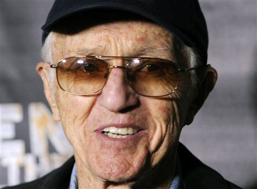 Cinematographer Haskell Wexler poses at the premiere of the documentary film “Revenge of the Electric Car” at Tesla Motors in Los Angeles on Oct. 21, 2011. | Chris Pizzello/AP file photo