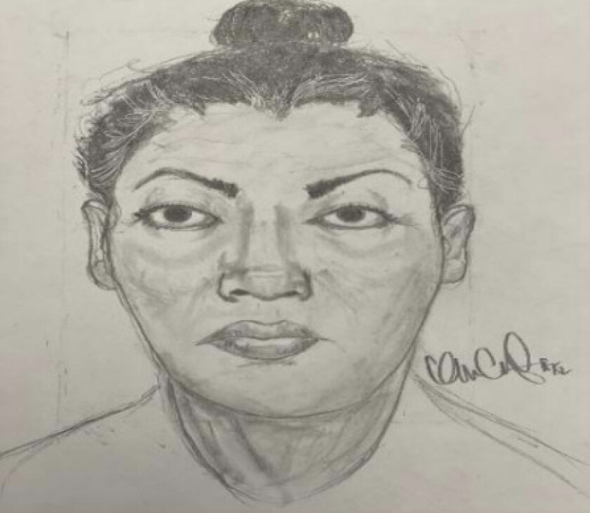 Police sketch of a suspect wanted for attempted kidnapping March 17, 2021, in Brighton Park.