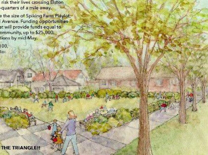 Rendering of proposed park in Mayfair neighborhood. | Mayfair Civic Association