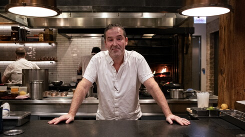 John Shields, executive chef at Smyth, poses for a portrait after being awarded three Michelin Stars in 2023.
