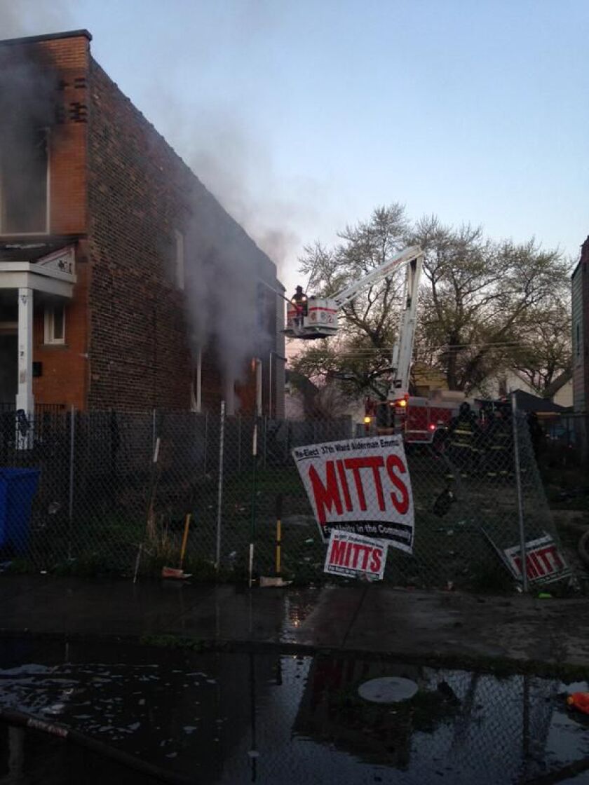 No one was hurt in a blaze early Friday in Humboldt Park neighborhood. | Fire Media Affairs