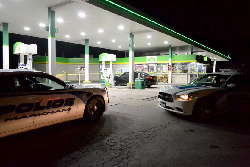 Two people were shot at a gas station in Markham on March 14. | Justin Jackson/Chicago Sun-Times