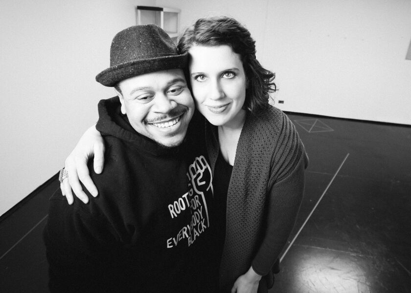 Director Marti Lyons (right) and associate director Wardell Julius of “Guess Who’s Coming to Dinner” at Court Theatre. | Provided Photo