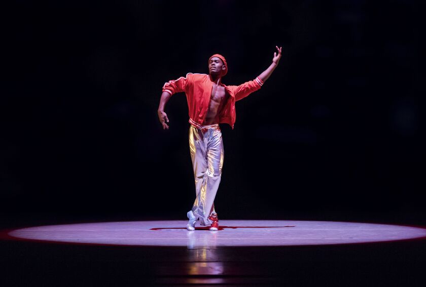 Jamar Roberts in Talley Beatty’s “Stack-Up,” which is inspired by Los Angeles street life and set to the music of Grover Washington Jr., Earth, Wind and Fire and others. | Paul Kolnik
