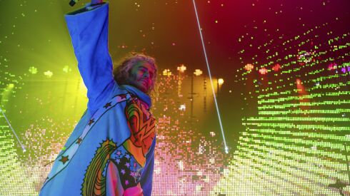 Wayne Coyne of The Flaming Lips performs at the Coca-Cola Roxy last month in Atlanta. The band is scheduled to headline The Salt Shed in Chicago on May 5, 2023. 