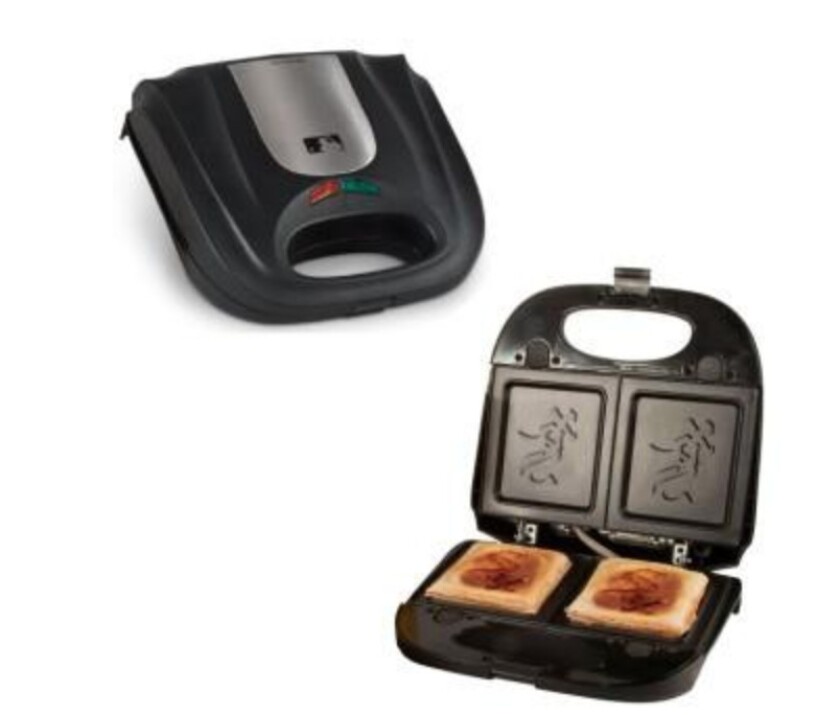 This sandwich presser brands your favorite team’s logo into your sandwich. | Courtesy of Top Notch Gift Shop