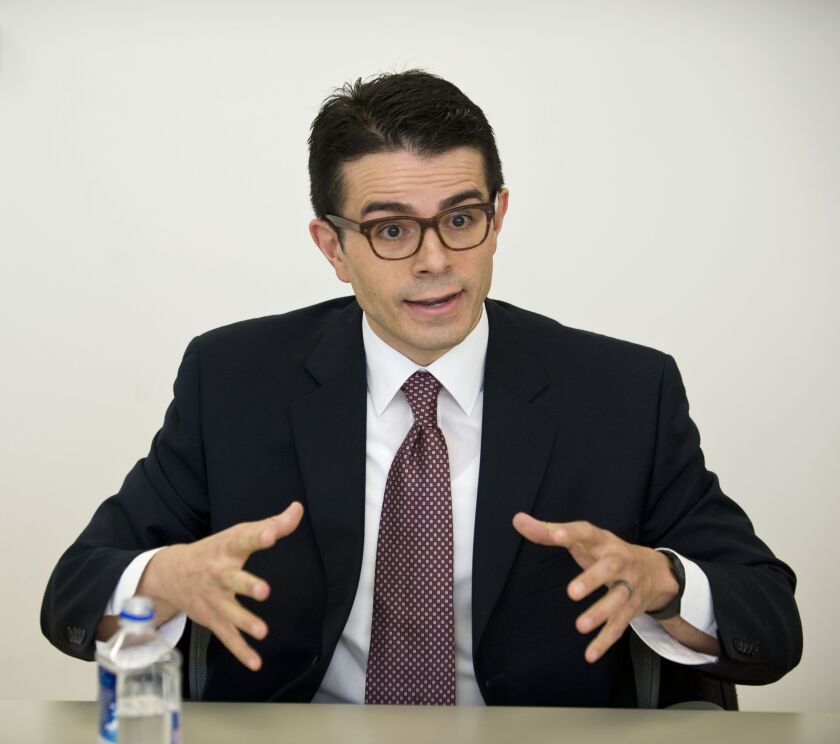 <small><strong>Michael Diaz is an aldermanic candidate for the 45th Ward in the City of Chicago. | Richard A. Chapman/Sun-Times</strong></small>