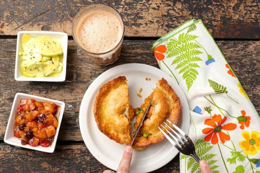 Savory chicken pot pies from Chiya Chai celebrate National Pi Day.