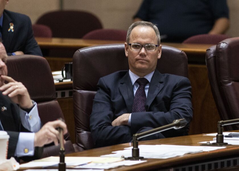 Ald. Marty Quinn (13th) at a Finance Committee meeting in 2019.