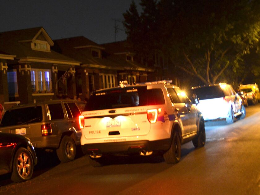 Police investigate a shooting about 11 p.m. Saturday, September 1, 2018 in the 6000 block of South Francisco Avenue in Chicago. | Justin Jackson/ Sun-Times