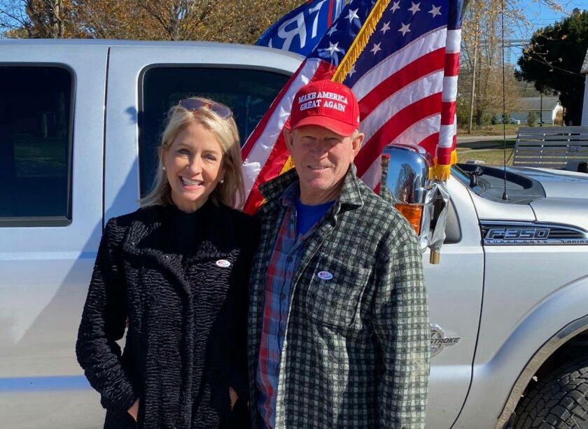 State Rep. Chris Miller, right, and his wife, U.S. Rep. Mary Miller.