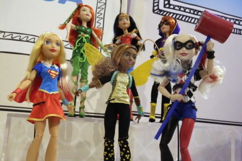 Mattel DC Super Hero Girls. (AP Photo/Richard Drew)