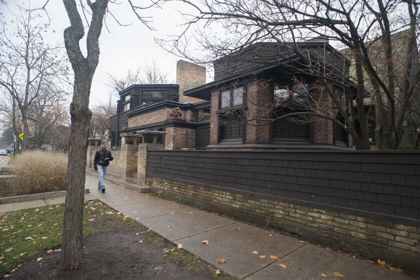 Frank Lloyd Wright’s Home and Studio, 951 Chicago Ave. in Oak Park. | Sun-Times file photo