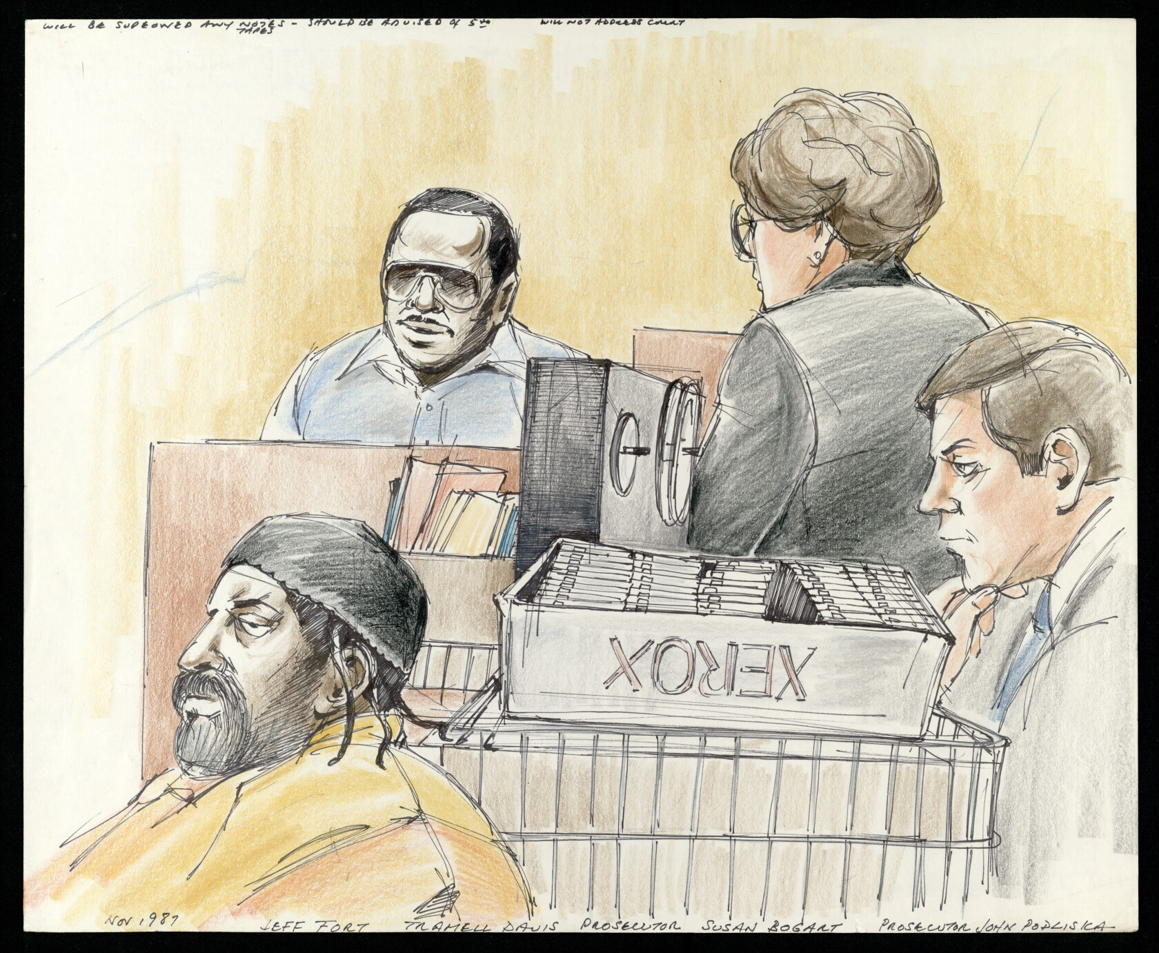 El Rukon Courtroom sketch artist Andy Austin, who covered Chicago's biggest ...