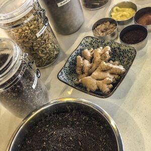 Various ingredients for making chai from scratch. | Sun-Times Staff