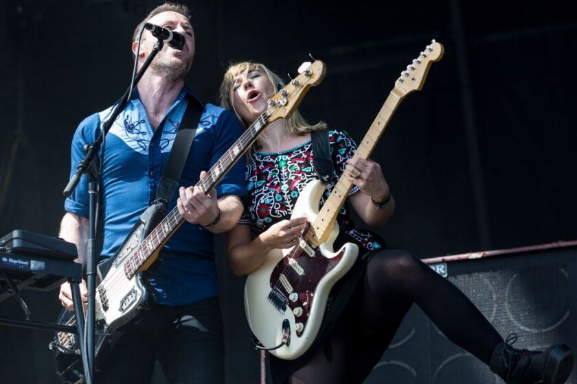 The Joy Formidable performs on day three of Lollapalooza in Grant Park on Saturday, July 30, 2016. | Lou Foglia/Sun-Times