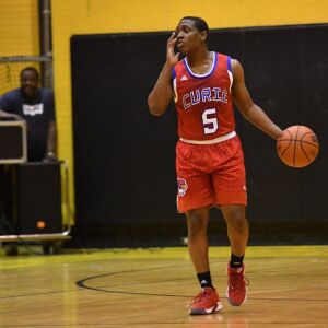 Curie’s Trevon Hamilton (5) calls out a play. Worsom Robinson/For the Sun-Times.