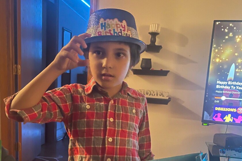 Wadea Al-Fayoume celebrated his sixth birthday. He was stabbed to death earlier this month. His landlord has been charged with the killing, which authorities say was motivated by war in the Middle East.