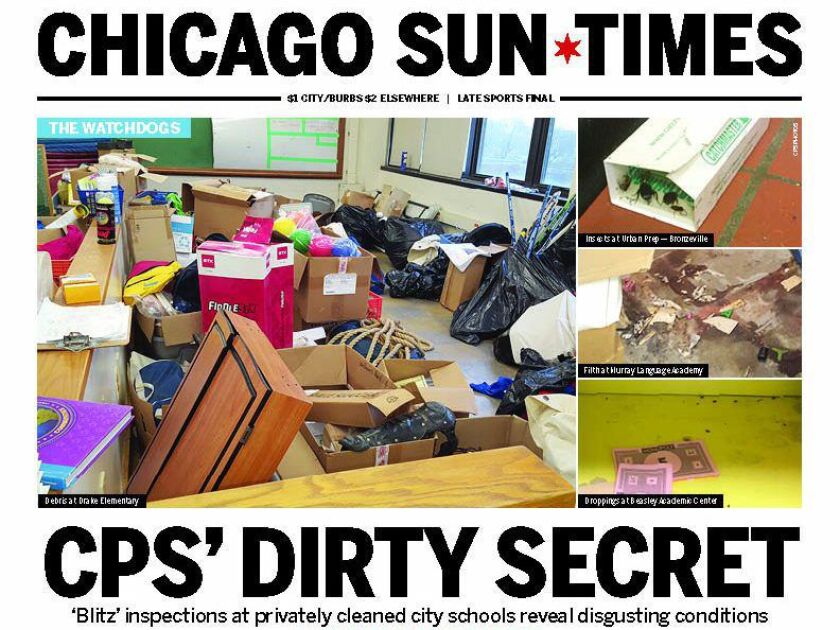 The Chicago Sun-Times front page, March 28, 2018. | Sun-Times photo