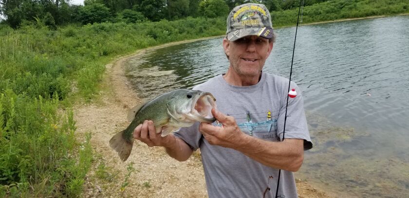 Keith Vandermeir found good largemouth bass at Blackwell. Provided photo