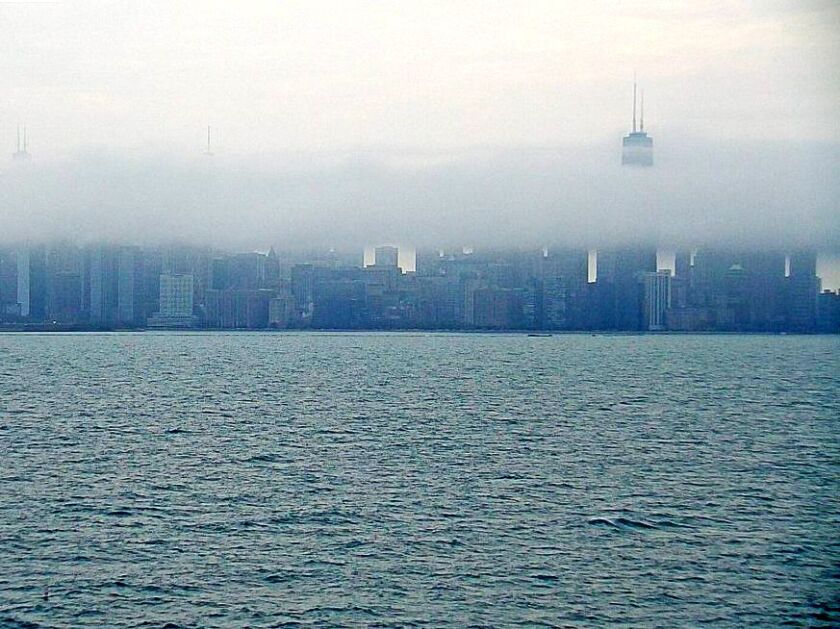 Low clouds covered downtown Chicago Saturday | National Weather Service