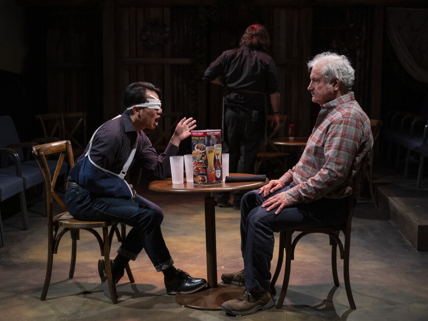 Glenn Obrero and Keith Kupferer in "Pivot."