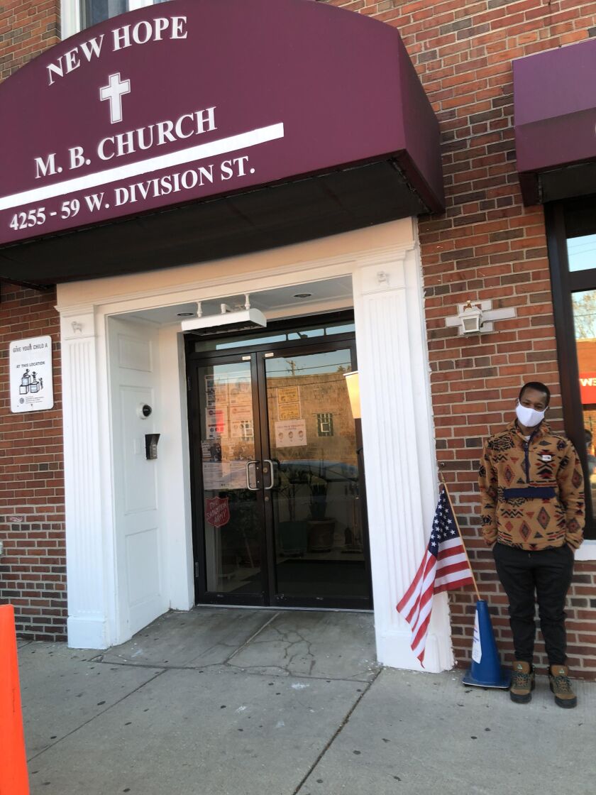 In the West Side K-Town neighborhood, Arion Brown, 25, was working the 37th Ward’s 2nd precinct at Chicago North Side New Hope Church, 4255 W Division. “This election is critical because our elections are a reflection of the views of the American people, and of which ideology will prevail,” said Brown, a historian.