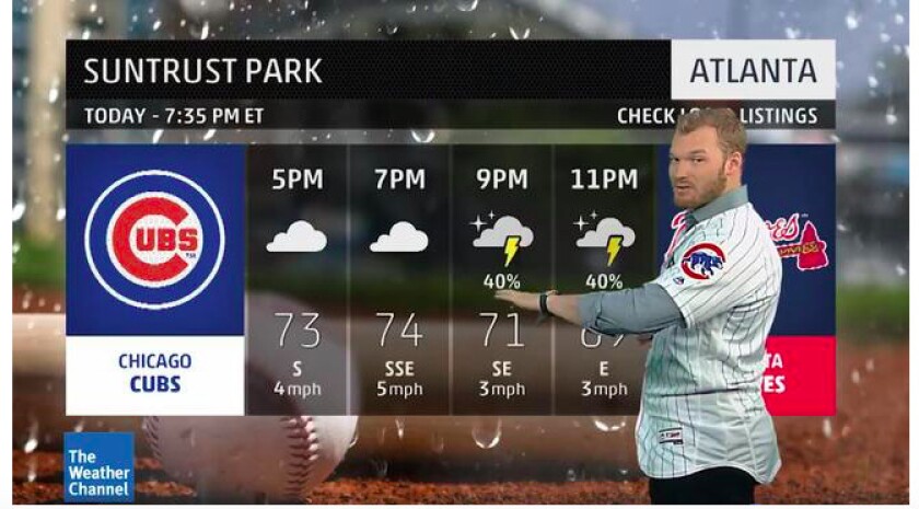 <em>The Braves waited 2 hours, 20 minutes before calling the game Thursday instead of asking Happ, who, as you can see, accurately forecast the storm.</em>