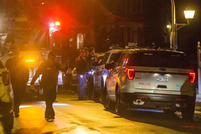 A male was shot and killed Monday morning in the 2200 block of South Keeler Avenue. Tyler LaRiviere/Sun-Times
