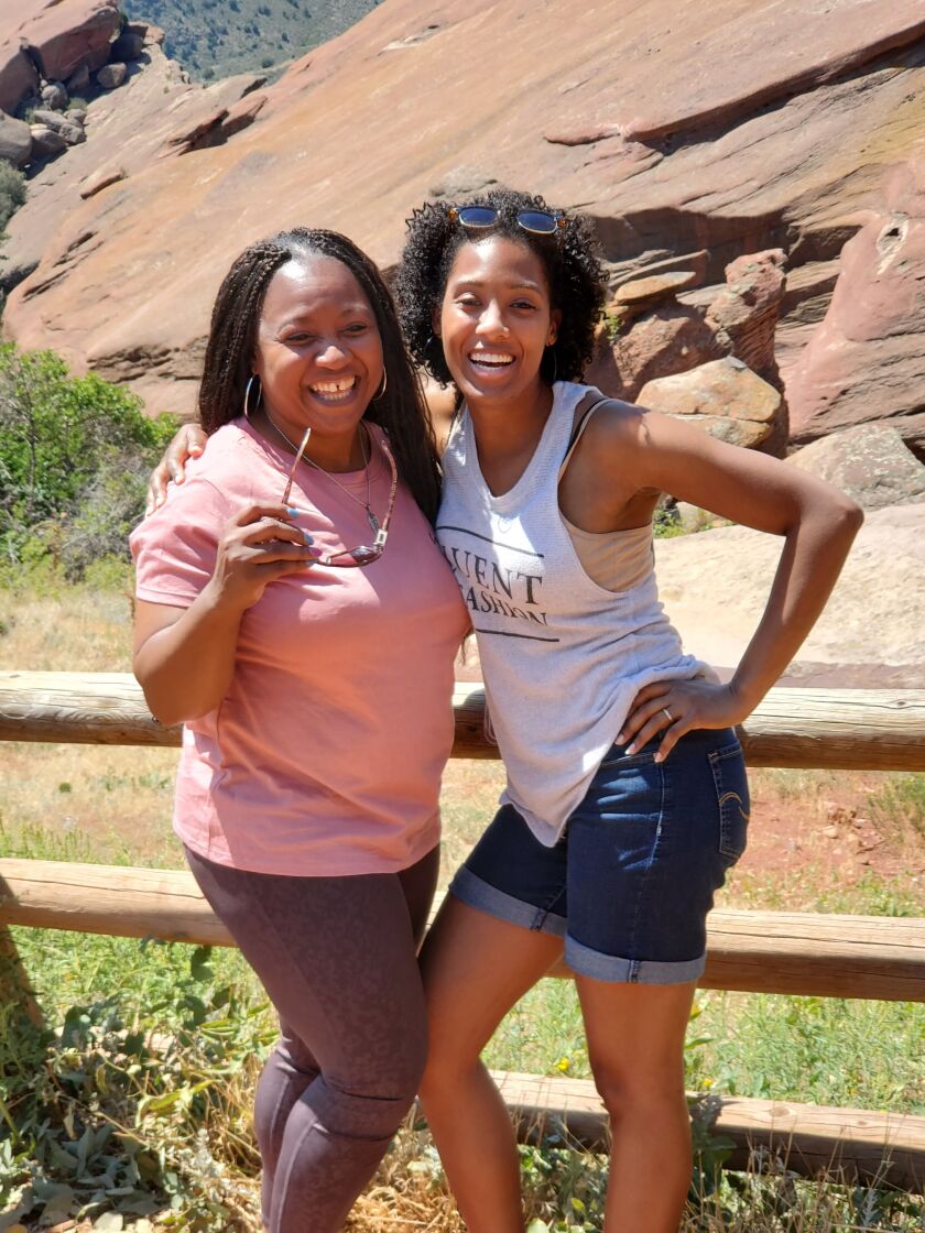 Tilesha Northern-Jackson (right) with her mother Sandra Northern, who served over 20 years in the Army and retired as a master sergeant. The daughter was left with a huge debt after a problem with using her mother’s Post-9/11 GI Bill benefits.
